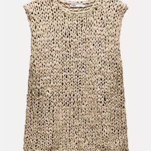 Ribbon Woven vest